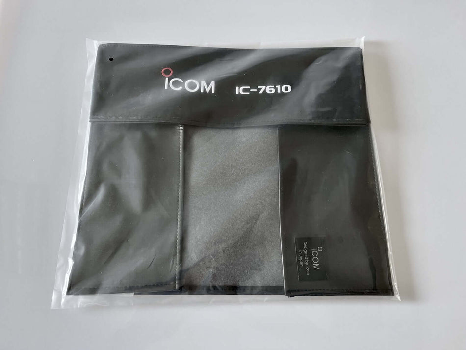 Copertura antipolvere nera Icom con logo per IC-7610