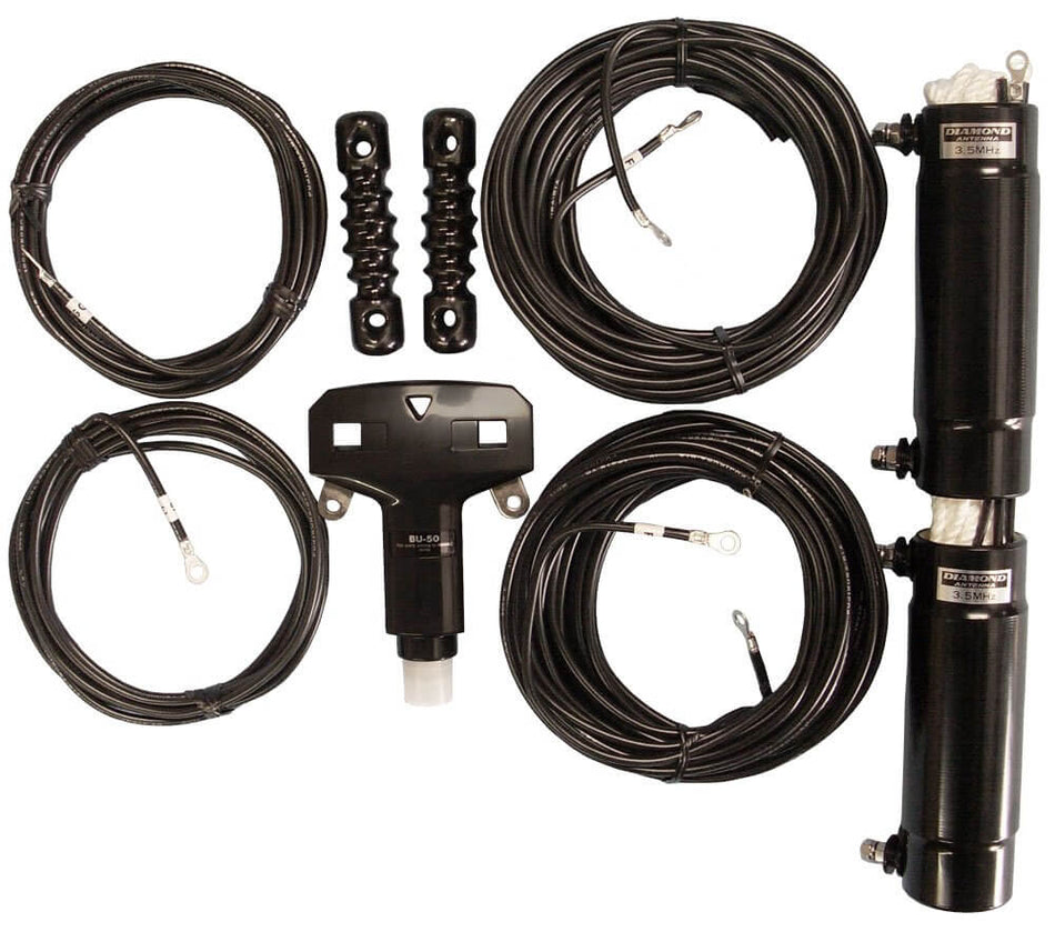 Kit antenna Diamond DD-W735 HF per bande 40/80 metri, cavo nero
