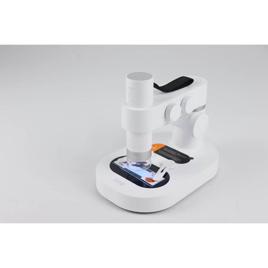 Microscopio digitale portatile DiProgress M1A in bianco