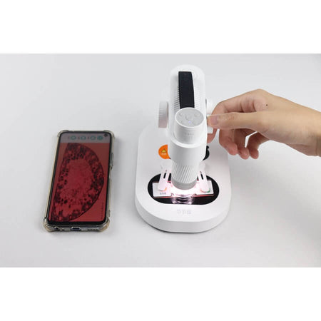 Microscopio digitale DiProgress M1A con smartphone Android