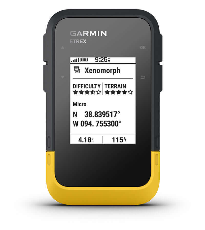 GPS portatile Garmin eTrex SE per escursioni e geocaching.