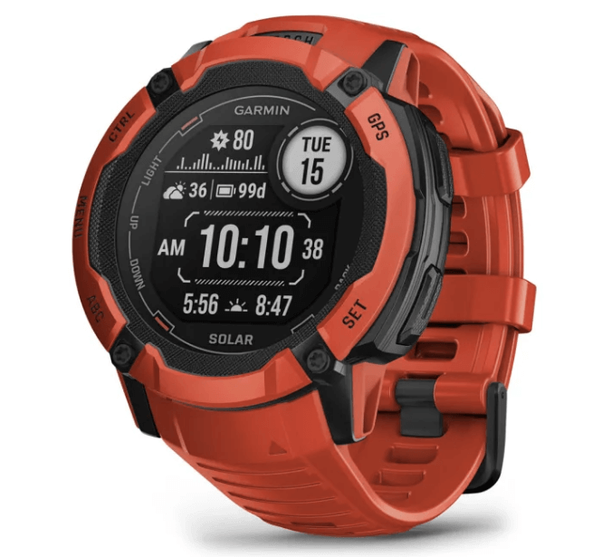 Smartwatch Garmin Instinct 2X Solar Flame Red con GPS