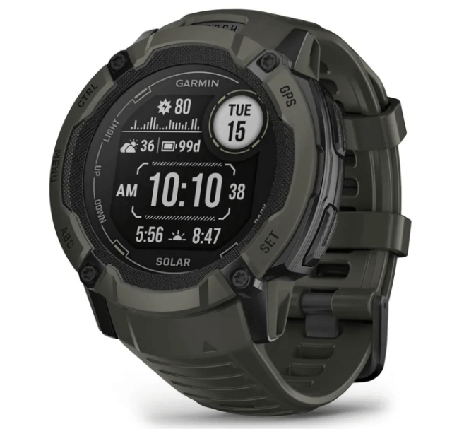 Orologio Garmin Instinct 2X Solar Moss con ricarica solare