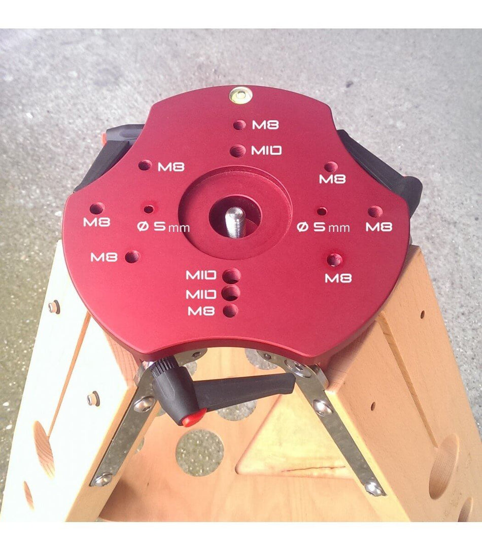 Piastra CNC del treppiede Geoptik Hercules 95 rosso