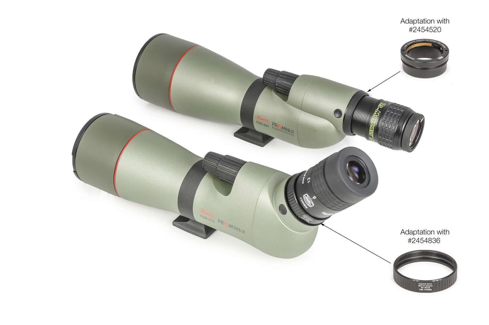 Cannocchiali Kowa TSN 770/880 con adattatori Baader.