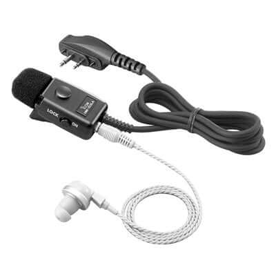 Microfono auricolare Icom HM-153LA con cavo e PTT
