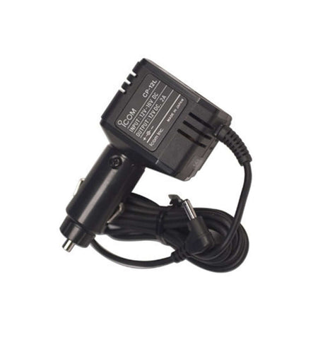Caricabatterie auto Icom CP-12L per portatili, filtro anti-rumore.