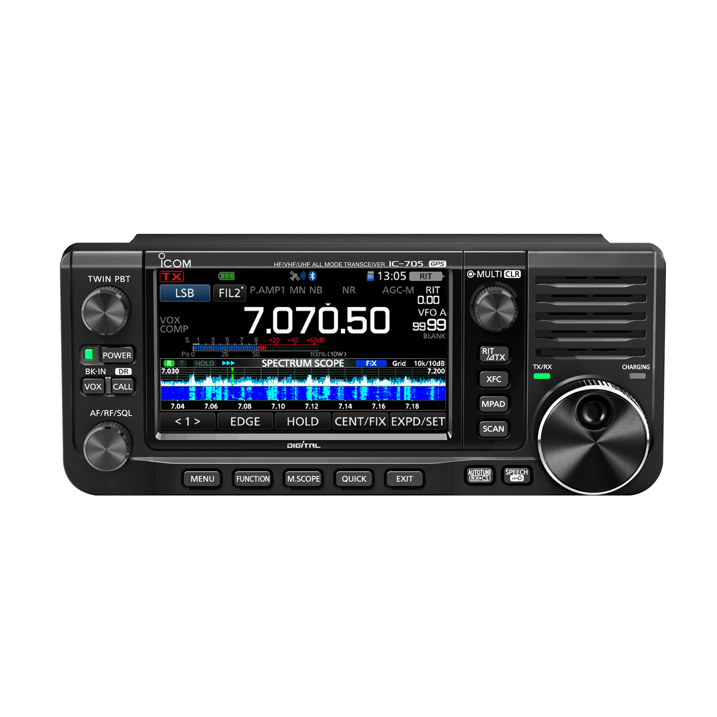 Ricetrasmettitore Icom IC-705 con display touch multibanda