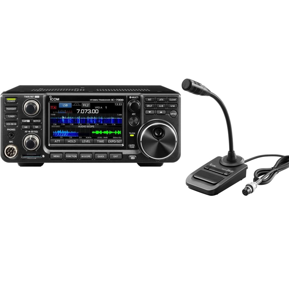 Icom IC-7300 + SM-30