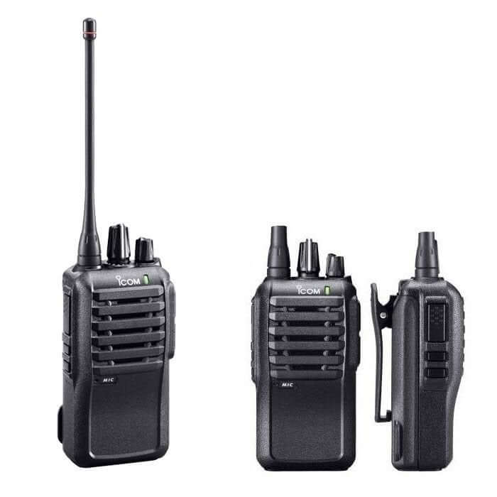 Radio Icom IC-F3002 VHF portatile analogica nera con antenna