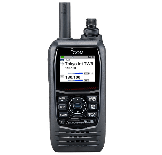 Alt Tag: Scanner portatile Icom IC-R15 con display LCD a colori