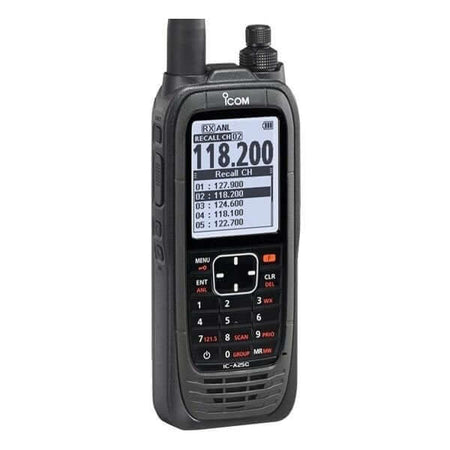 Ricetrasmittente Icom IC-A25CE VHF, schermo e tastiera