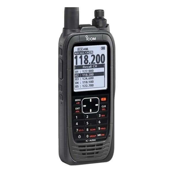 Ricetrasmittente Icom IC-A25CE VHF, schermo e tastiera