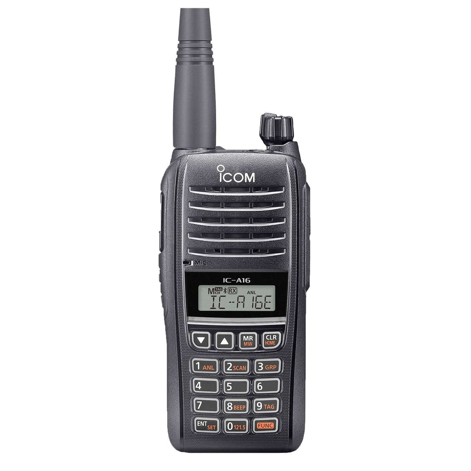 Radio Icom IC-A16E VHF aeronautico 8.33kHz/25kHz