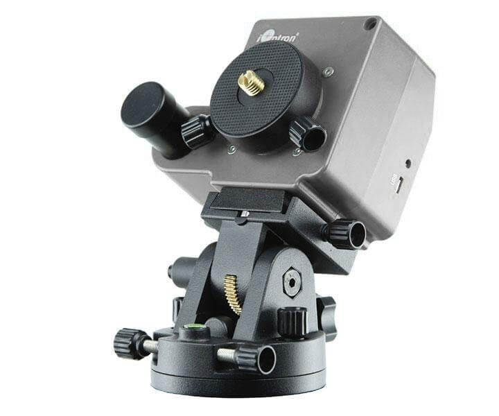 Astroinseguitore iOptron SkyTracker Pro con cannocchiale.