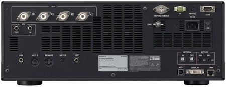 Retro del Kenwood TS-990S, ricetrasmettitore base HF/50MHz.