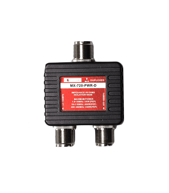 Duplexer Komunica 1.6-150MHz & 400-460MHz, 3 SO-239