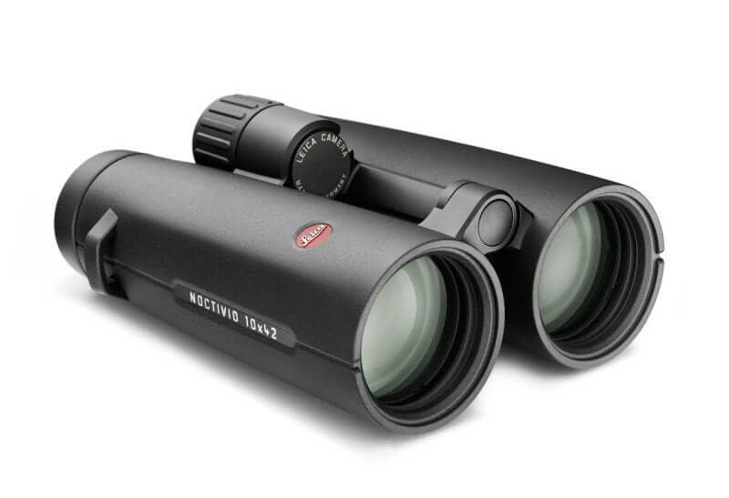 Binocolo Leica Noctivid 10x42 Nero, alta risoluzione dettagli.