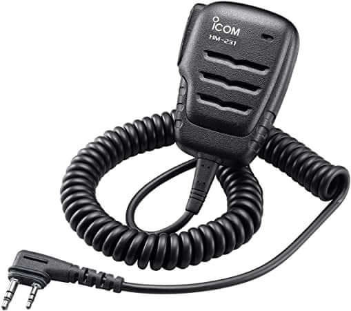Microfono altoparlante Icom HM-231 per IC-A25, nero, cavo