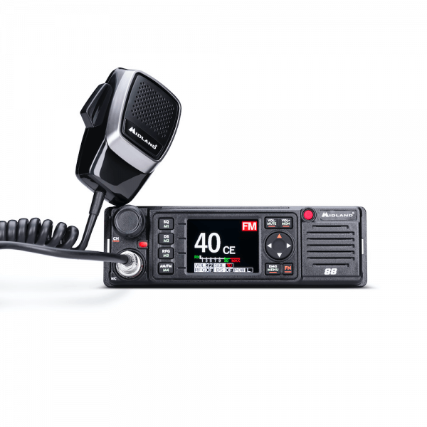 Radio CB professionale Midland 88 con microfono, display TFT.