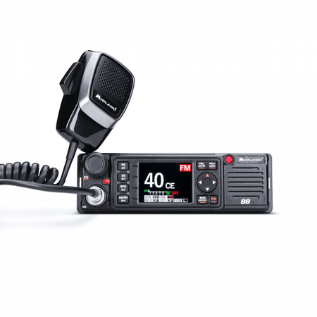 Radio CB professionale Midland 88 con microfono, display TFT.