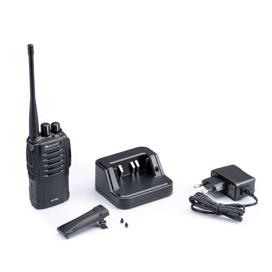 Walkie-talkie Midland G10 Pro con accessori inclusi