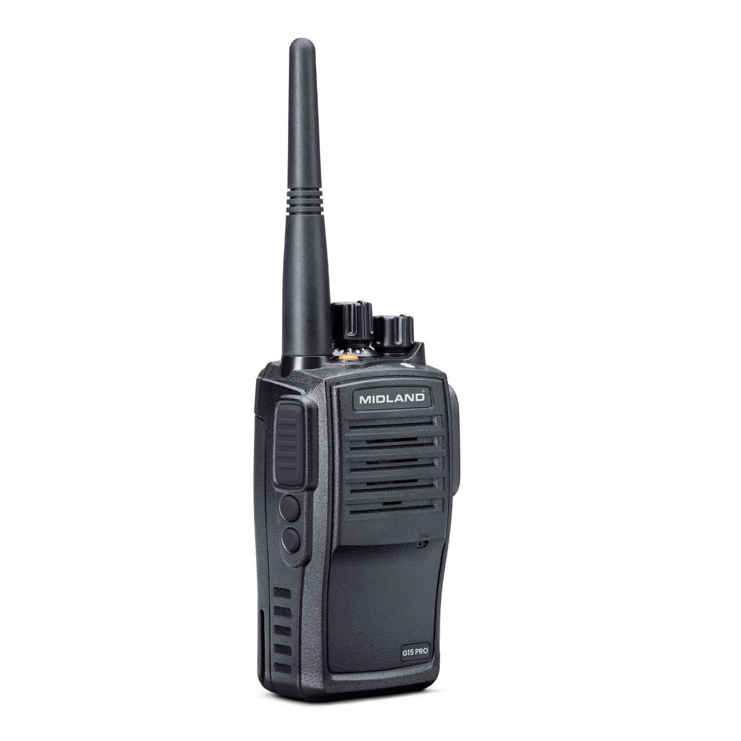 Walkie Talkie Midland G15 PRO NC con chassis in alluminio e IP67.