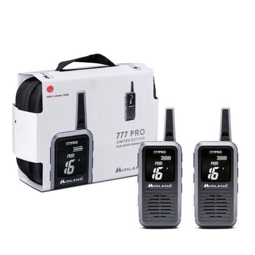 Due radio Midland 777 Pro Limited con display nero elegante