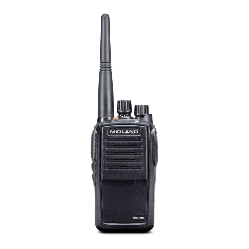 Walkie Talkie Midland G15 PRO NC con Noise Cancelling e chassis in alluminio.