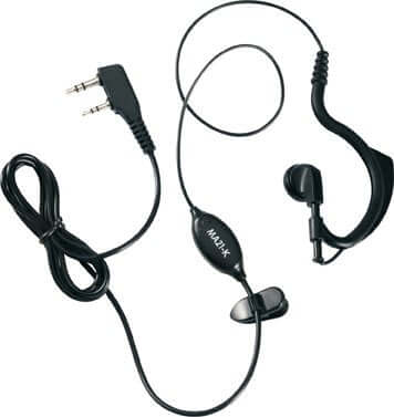 Microfono auricolare Midland MA21-K con PTT, connettore Kenwood.