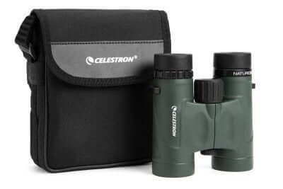 Binocolo Celestron Nature-DX 10x32 con borsa, verde gommato