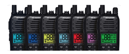 Walkie-talkie Polmar Kayak PMR446 con display multicolore