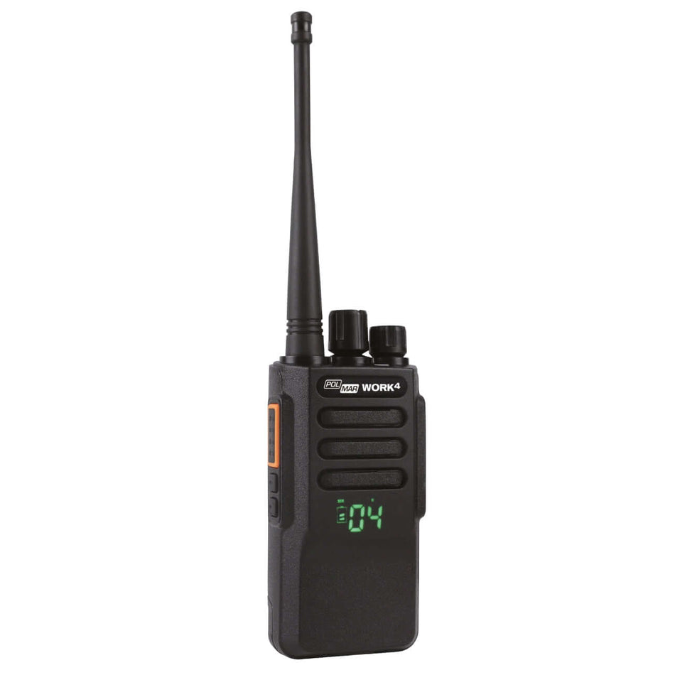 Ricetrasmettitore portatile Polmar Work 4 PMR446 con display