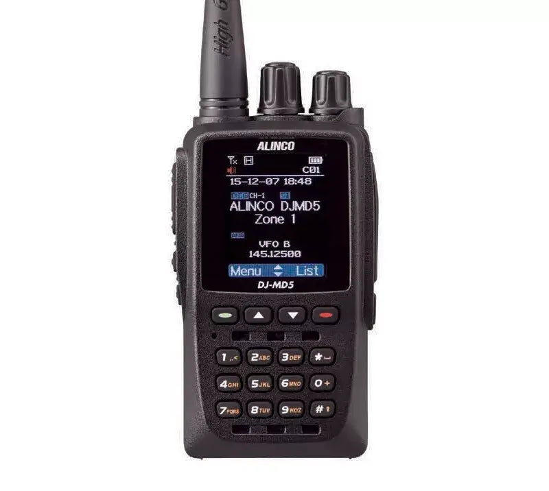 Radio portatile Alinco DJ-MD5 DMR con display e controlli