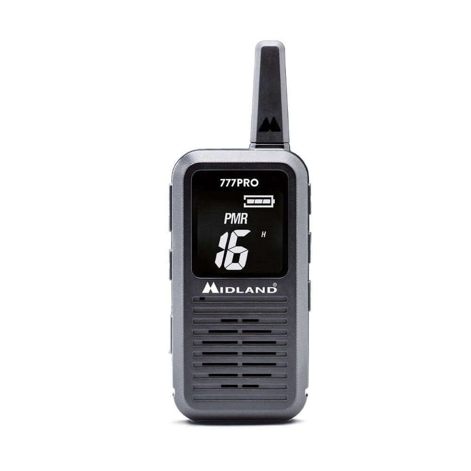 Radio Midland 777 Pro, design compatto, display nero