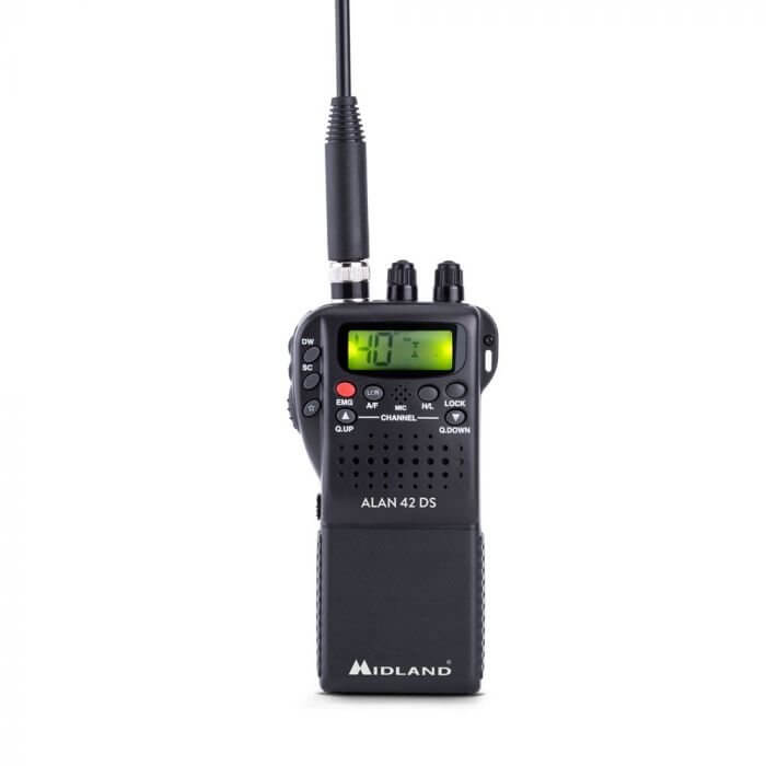 Ricetrasmettitore Midland Alan 42 DS con squelch digitale e filtri ANL.