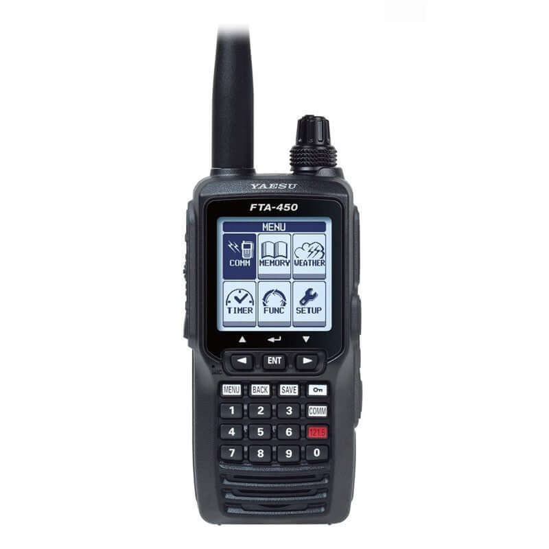 Ricetrasmettitore aeronautico Yaesu FTA-450L display HD