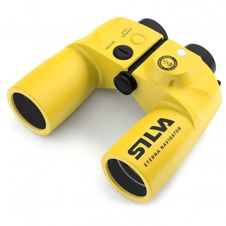 Binocolo nautico giallo Silva Eterna Navigator 3 con bussola