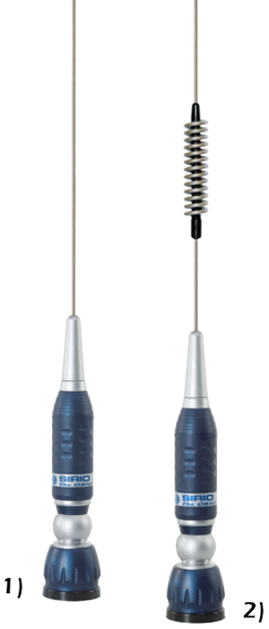 Antenna CB Sirio TURBO 2000 Blue Line, veicolare.