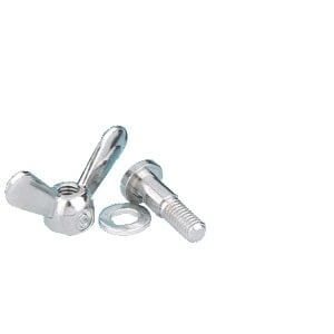 Vite e galletto cromati in ottone, accessori metallici Sirio