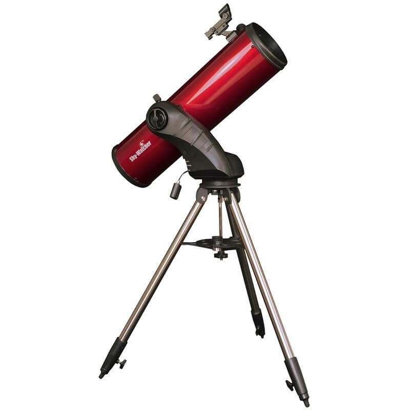 Telescopio SkyWatcher Star Discovery 150 Wi-Fi rosso su treppiede