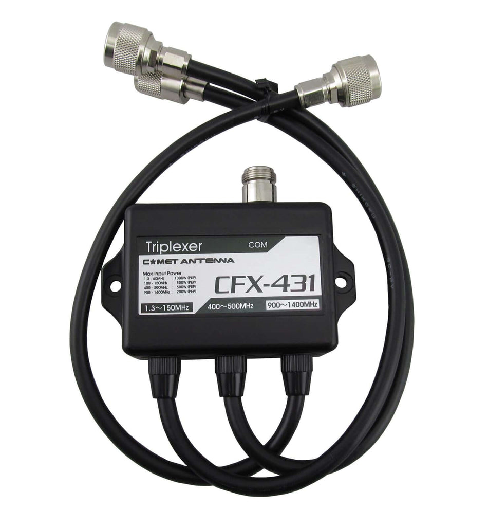 Triplexer Comet CFX-431A per radioamatori 144/430/1200 MHz