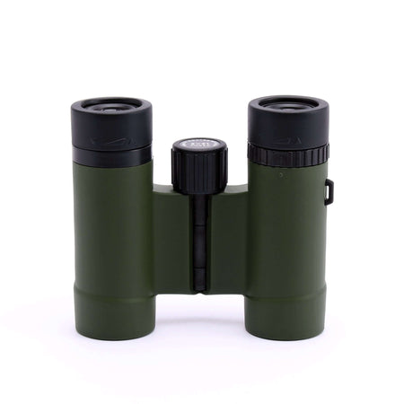 Binocolo Ziel Biggie 8x21 Verde, compatto e resistente, ideale per sport e amatori con prismi a tetto BK7.